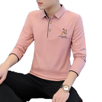 LPW 韩版潮流 男士长袖Polo衫