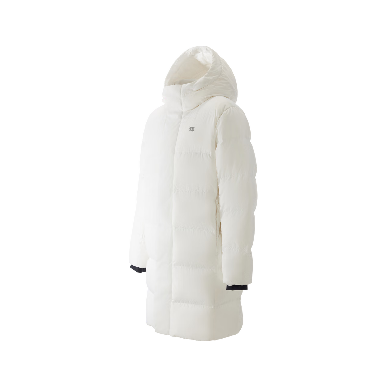 KOLON SPORT/可隆户外羽绒服 男女同款防泼水长款连帽重量羽绒服 LUDJ5WNT18-BK 黑色 XS 160/84A