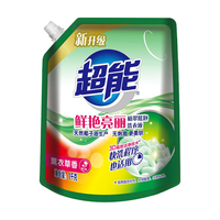 超能洗衣液 植萃低泡护色持久留香除味鲜艳亮丽天然椰子油薰衣草香易漂强效去污家庭清洁超值装1kg 鲜艳亮丽1kg*1袋+1瓶750g+透明皂