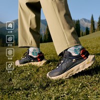 KOLON SPORT可隆男女同款LITCAMP户外运动舒适徒步鞋戈尔GTX防水透湿止滑鞋子 岩崖青NV 40 250