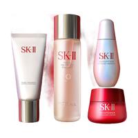 SK-II 护肤套装 (舒透护肤洁面霜长管120g+护肤精华露230ml+美白系列光蕴环采钻白精华露30ml+大红瓶系列赋能焕采精华霜100g)