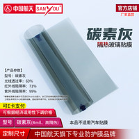 SANYOU 中国航天 玻璃贴膜 高透光贴纸阳光房遮阳防爆 1m*1m（拍多件连着发）