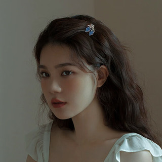向晚发夹发卡水钻繁星小发夹女精致小夹子头顶小号抓夹侧边发卡发饰