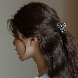 向晚发夹发卡水钻繁星小发夹女精致小夹子头顶小号抓夹侧边发卡发饰