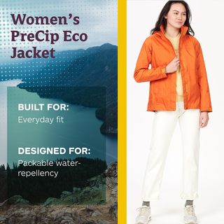 土拨鼠（Marmot） 女式 Precip Eco 夹克 桔柚橘色 XXL
