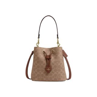 COACH 奥莱款女士ROWAN水桶包单肩斜挎包手提包