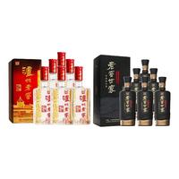 泸州老窖 六年窖头曲500ml*6瓶整箱+世家鉴藏500ml*6瓶白酒