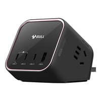 BULL 公牛 氮化镓140W快充笔记本多功能插座/插线板/插排/接线板 USB（3C1A）+3插孔 全长1.5米 GNV-MS1143