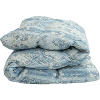 VCD）羽毛被100%白鹅毛加厚冬被约6.5斤 2400g填充220*240cm  蓝印花