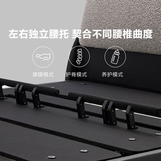  8H 智能电动 电动床+床垫  1.8M套装(电动床+0压绵25cm床垫) 米白岩沙 1.8M