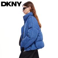 DKNY 【90白鸭绒】肌理感面料立领保暖面包服女式羽绒服2025秋冬