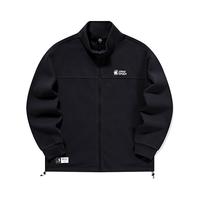 鸿星尔克卫衣男外套长袖保暖加厚运动服拉链立领开襟卫衣开衫51224301033