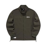 鸿星尔克卫衣男外套长袖保暖加厚运动服拉链立领开襟卫衣开衫51224301033 衫雨绿 2XL