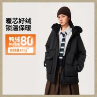 保暖服饰：李宁 女士中长款羽绒服 AYMU190