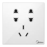 Midea 美的 E06C223 七孔插座 象牙白