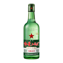 红星 纯粮酿造 清香型白酒  光瓶装
