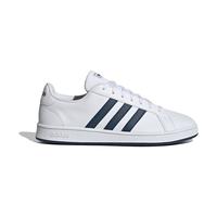 阿迪达斯 (adidas)休闲鞋男鞋夏季运动鞋小白鞋百搭低帮板鞋 FY8568白色蓝标 41