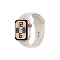 Apple 苹果 Watch SE 2023款 智能手表 GPS+蜂窝版 40mm 星光色 橡胶表带 S/M