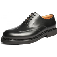 百丽英伦风商务正装皮鞋男2026春季牛皮革新郎结婚鞋A2266AM6 黑色 38 (240mm)