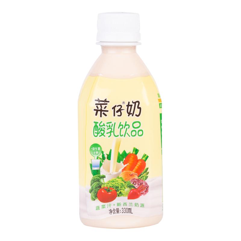 贝奇菜仔奶 乳酸菌饮品儿童益生菌酸奶早餐牛奶330ml*6/15瓶整箱