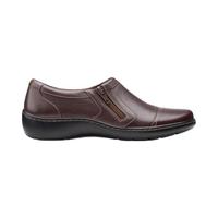 其乐(Clarks)女士单鞋带衬垫拉链乐福鞋春夏新款舒适14868353 Black 10