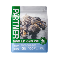 帕特 生命犬粮鸭肉配方幼孕期犬奶糕通用宠物狗粮1.8kg