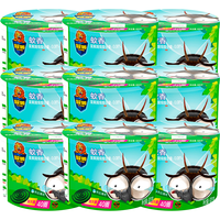 超威蚊香盘香家用驱蚊室内防蚊子加大加量黑蚊香长效驱蚊 清香型 40盘 9桶 +接灰盘9个