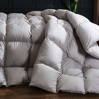 全棉羽绒被套被壳半成品自充绒羽绒被壳纯棉双层加密防钻绒内胆套 180x220cm