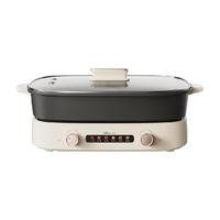 Bear 鸳鸯电火火锅家用多功能分体式电炒菜炒锅电热电锅电煮锅6.5L