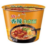 Uni-President统一 桶装方便面特价清仓红烧牛肉面麻辣牛肉面卤肉多种口味12桶