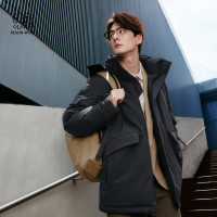 保暖服饰：KOLON SPORT 650蓬鹅绒 中量毛领连帽羽绒服 LHDJ5WTT37