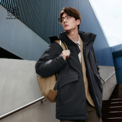 KOLON SPORT 650蓬鹅绒 中量毛领连帽羽绒服 LHDJ5WTT37