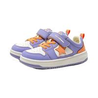 拜尔医生儿童板鞋秋冬季儿童运动鞋女小童鞋男童宝宝学步鞋机能鞋 橘/紫 29码