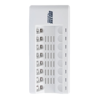 leise 雷摄 LS-828C八槽位智能独立快速充电器 适用于：（5号AA/7号AAA/1-8粒镍氢充电电池充电）