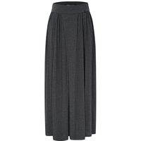 BCBGMAXAZRIA 【天丝羊毛混纺】简约百搭褶饰高腰大裙摆半身裙25秋冬