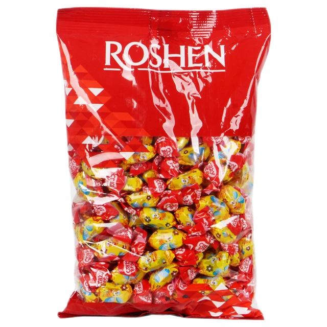 进口乌克兰如胜小蜜蜂水果味夹心软糖多味水果软糖橡皮QQ糖生日礼物结婚喜糖零食 水果夹心软糖500克（原包装）