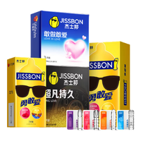 jissbon 杰士邦  超凡持久安全套组合 26只（超凡延时*1+延时湿巾*4+动感联盟*18+狼牙套*3）