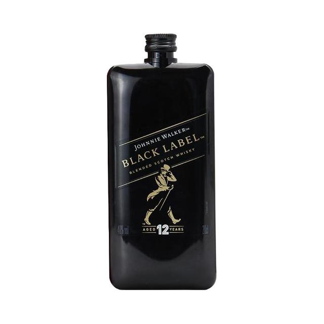 GRAFSKAYA 尊尼获加黑牌黑方口袋装200ml苏格兰威士忌便捷旅行小瓶洋酒