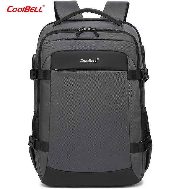coolbell COOL BELL 男士商务旅行防盗大容量防水双肩背包 8297