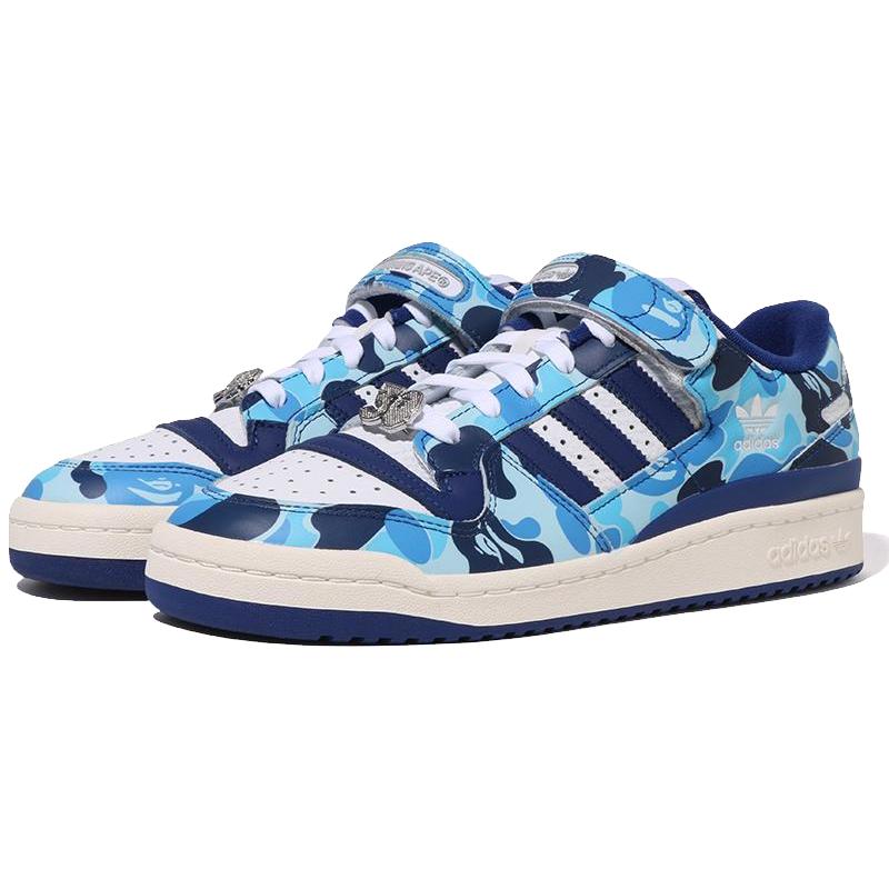 BAPE ADIDAS FORUM BAPE ABC CAMO联名 男士低帮板鞋 191910K