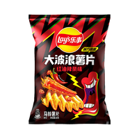 乐事（Lay's）大波浪薯片 红油辣条味 60克 休闲零食