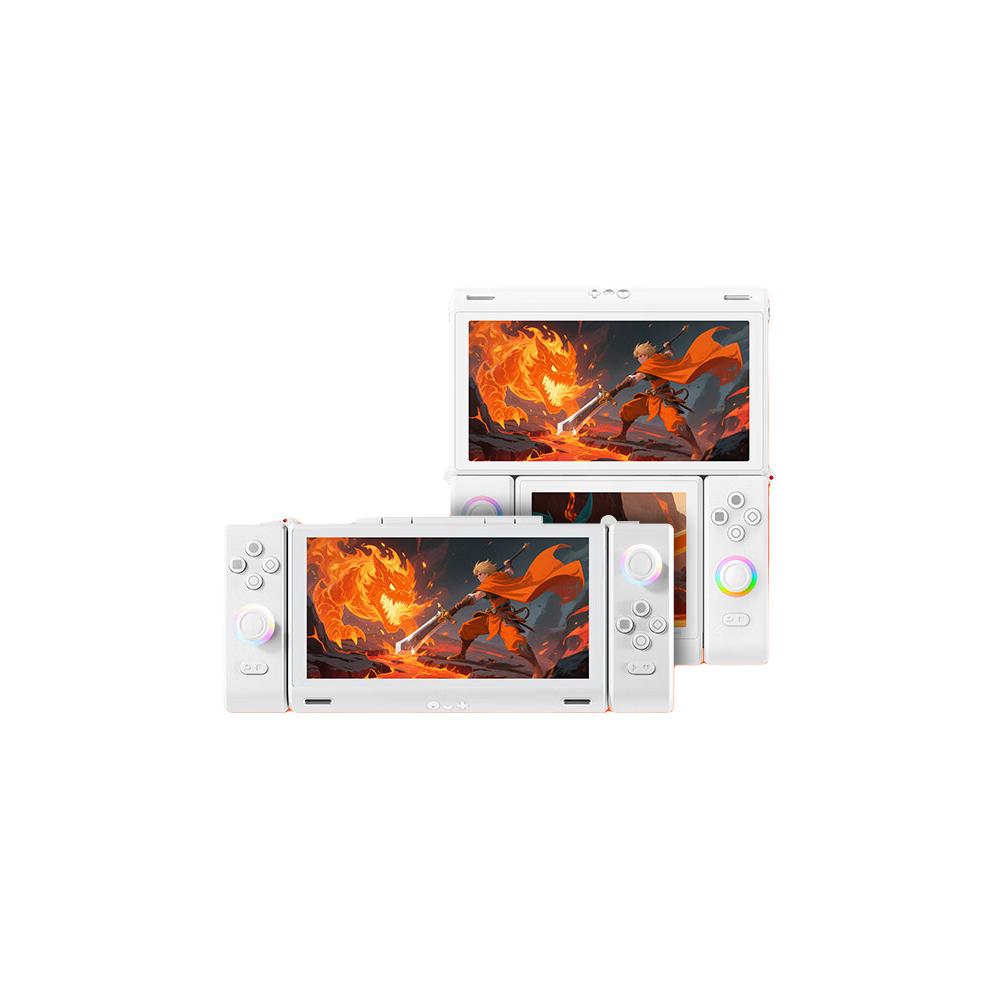 OneXPlayer壹号方糖 ONEXSUGAR1 双屏变形安卓掌机游戏机 骁龙G3Gen3游戏机 雪山白 16GB+512GB