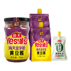 海天 黄豆酱450g*2+780g+薄盐蚝油60g