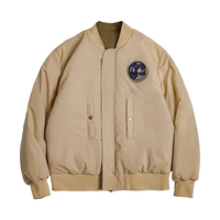 马登 工装 美式复古双面穿MA1飞行员夹克棉服