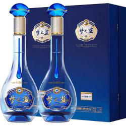 洋河 梦之蓝水晶版52度550ml*2瓶礼盒 绵柔 浓香型白酒 自营