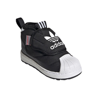  adidas/阿迪达斯 柔软舒适 儿童板鞋  黑色 25