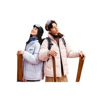 斯凯奇羽绒服女冬季短款2024年男士轻薄立领保暖面包外套