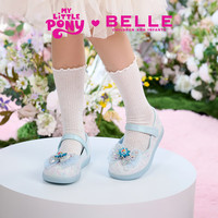 百丽(Belle)童鞋小马宝莉联名女童公主鞋2025秋季儿童蝴蝶水晶鞋闪灯单鞋 粉色 25 适合脚长约15.1-15.5cm