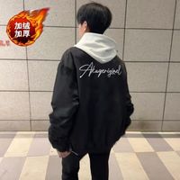 美式复古夹克男女秋冬高街hiphop国潮牌外套