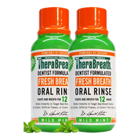 TheraBreath（凯斯博士）漱口水 便携款旅行装 0酒精温和清新  88.7ml*2 【热卖套装】温和薄荷旅行装*2